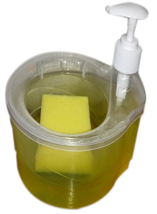 Styxon Double Layer 2 in 1 Liquid soap Dispenser with Pump and Sponge with Hollow Design Pump Dispenser Dish wash Top Sink Dispenser Instant Refill Durable and Rustproof | Multi-Color - Image 1